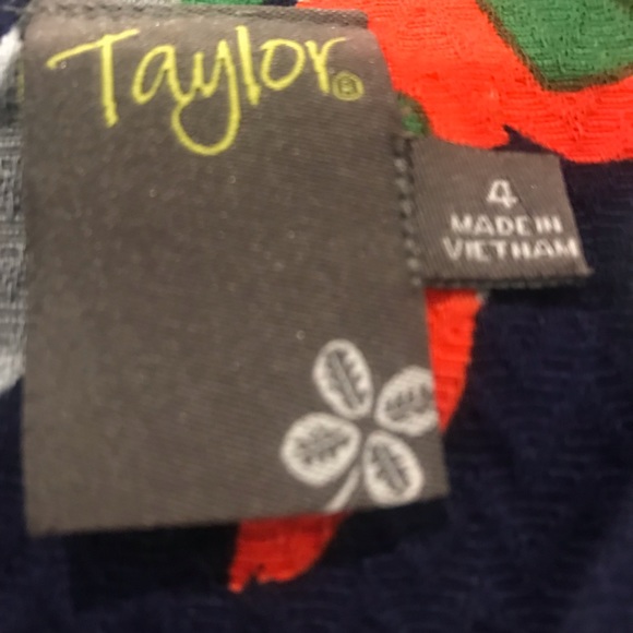 Navy/multi A-line dress with pockets - Picture 4 of 4